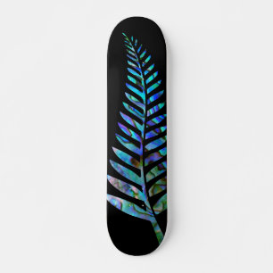 KIWI NEW ZEALAND FERN PAUA SKATEBOARD