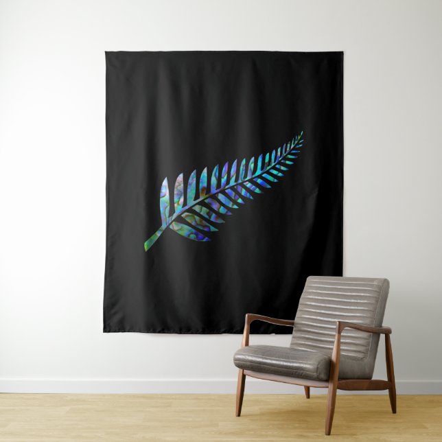 KIWI NEW ZEALAND FERN PAUA TAPESTRY (In Situ)