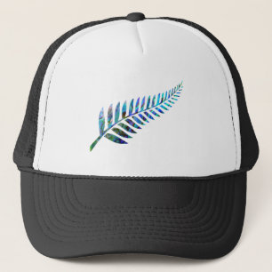 KIWI NEW ZEALAND FERN PAUA TRUCKER HAT