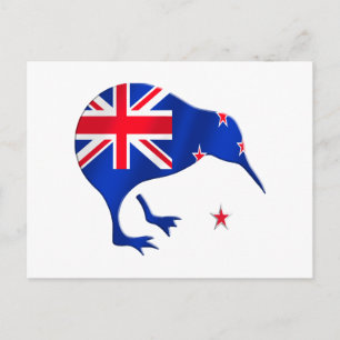 kiwi New Zealand flag soccer football gifts Postcard