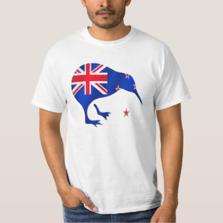 kiwi New Zealand flag soccer football gifts T-Shirt