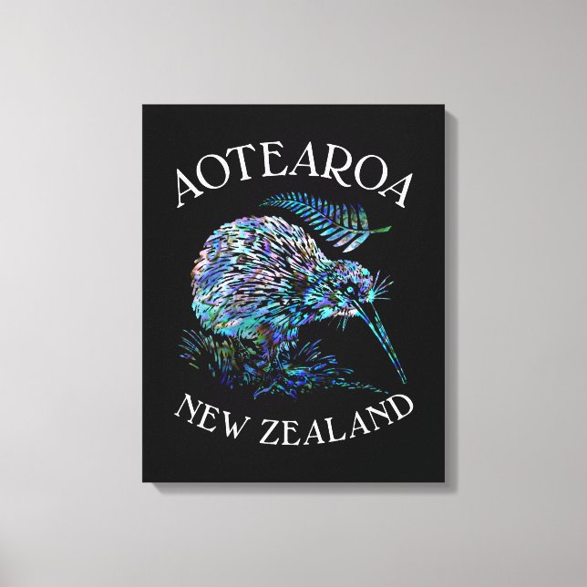 KIWI NEW ZEALAND KIWI PAUA CANVAS PRINT (Front)