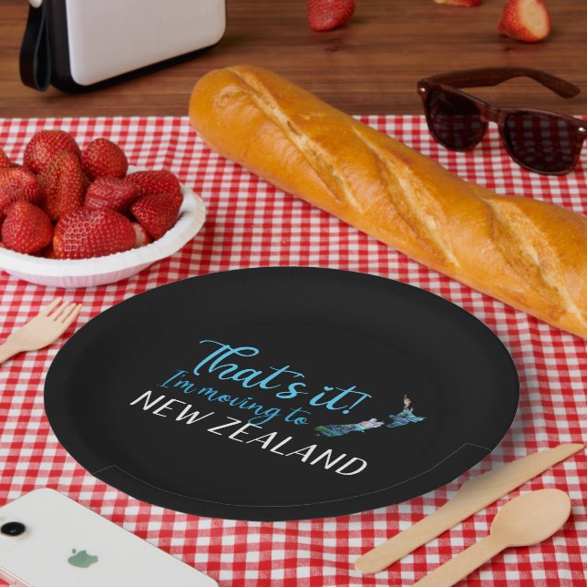 KIWI NEW ZEALAND PAUA PAPER PLATE (Picnic)