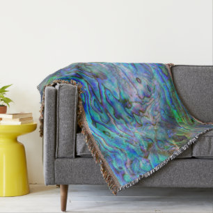KIWI NEW ZEALAND PAUA THROW BLANKET