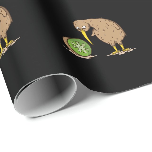Kiwi New Zealand unable to fly Vogel Kiwifruit Wrapping Paper (Roll Corner)