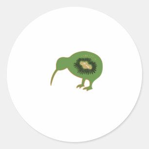 kiwi nz kiwifruit classic round sticker