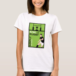Kiwi NZ Rugby Players Art T-Shirt