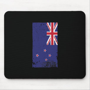 Kiwi Pride Travel Vacation New Zealand Flag Mouse Mat