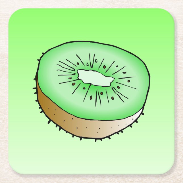 Kiwi Pulp board coaster (Front)