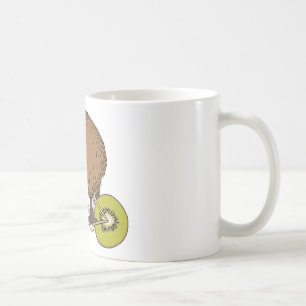 Kiwi Riding Bike With Kiwi Wheels Coffee Mug