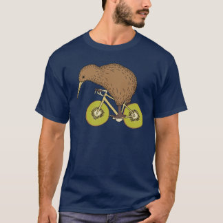 Kiwi Riding Bike With Kiwi Wheels T-Shirt