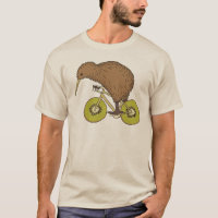 Kiwi Riding Bike With Kiwi Wheels