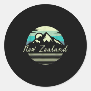 Kiwi Rugby New Zealand Country Gift New Zealand  Classic Round Sticker