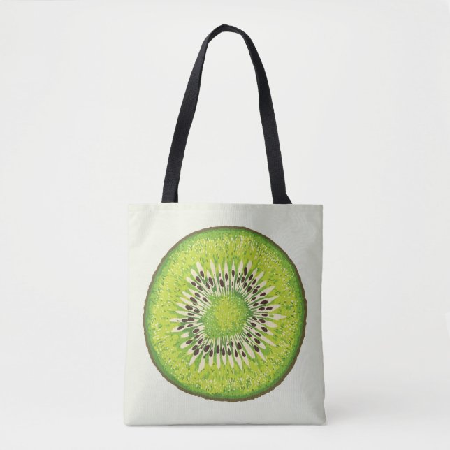 Kiwi Slice illustration pattern Tote Bag (Front)