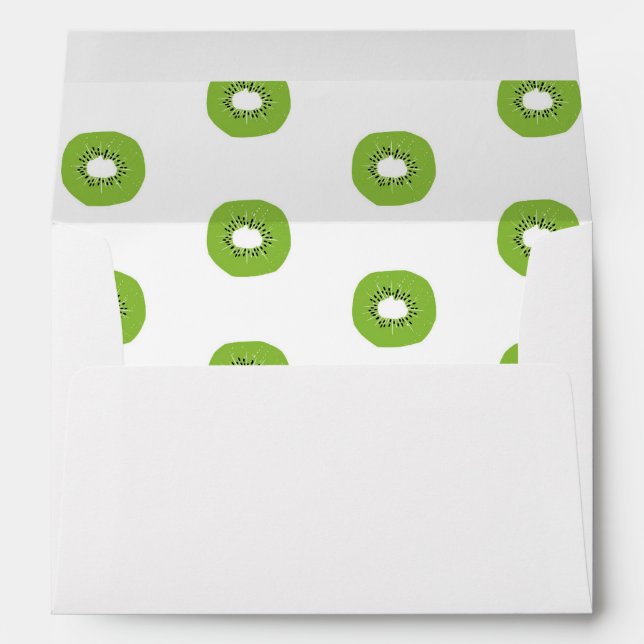 Kiwi Slice Pattern Envelope (Back (Bottom))