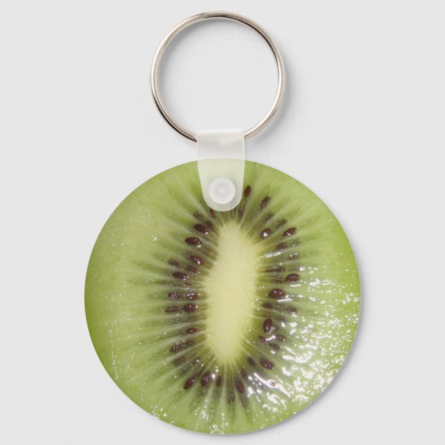 Kiwi Slice Photo Key Ring (Front)