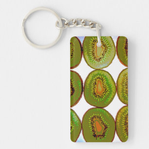 Kiwi slices key ring