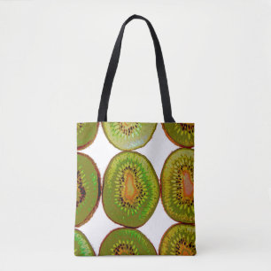Kiwi slices tote bag