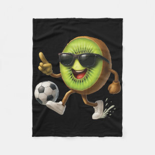 Kiwi Soccer  Fleece Blanket