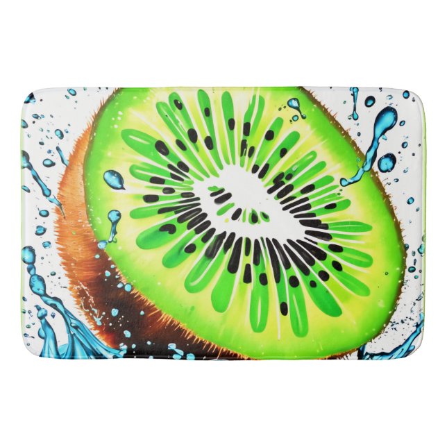 Kiwi Splash of Freshness Bath Mat (Front)