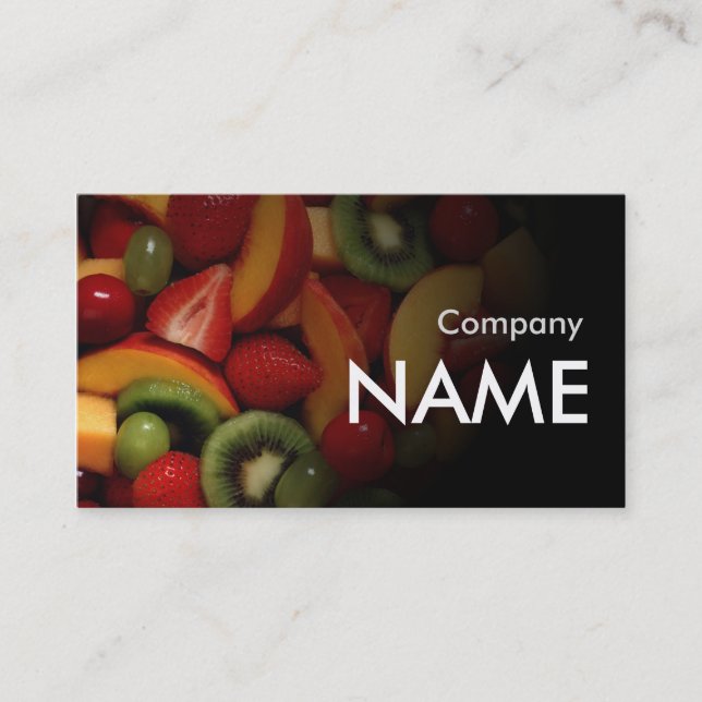 Kiwi Strawberry Fresh Juice Vegetarian Card (Front)