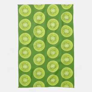 Kiwi Stylised Fruit Slices Tea Towel
