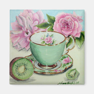 Kiwi & Tea Magnet
