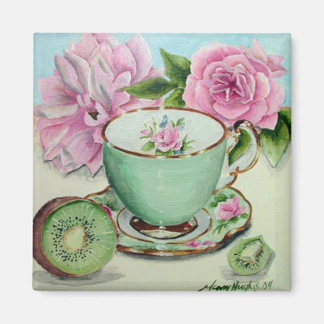 Kiwi & Tea Magnet (Front)