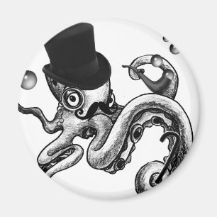 Kiwi the Fancy Octopus Magnet
