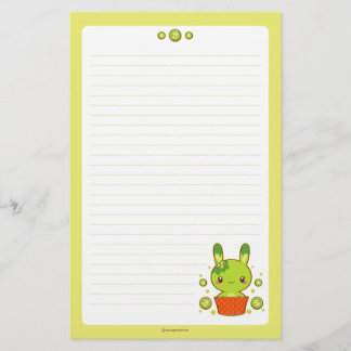 Kiwi Truffle Bunny Stationery