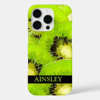 Kiwi | Watercolor Fruit Picture iPhone 16 Pro Case