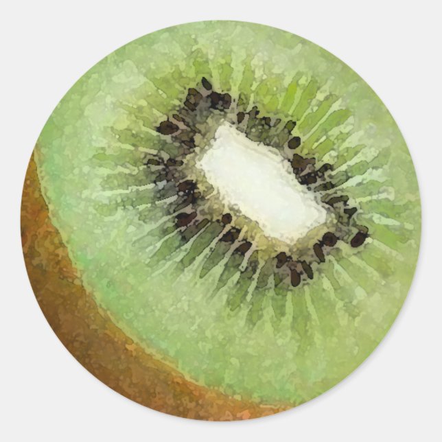Kiwi Watercolor - sticker (Front)