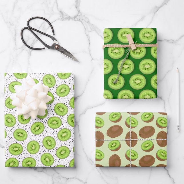 Kiwi  wrapping paper sheet (Front)