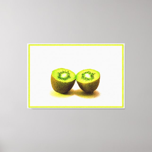 "Kiwifruit" Cute Photo. Buy Now Canvas Print (Front)