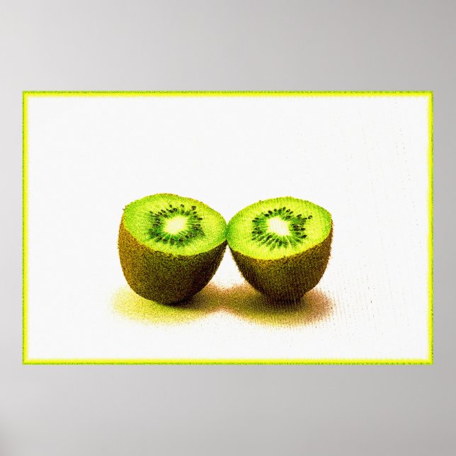 "Kiwifruit" Cute Photo. Buy Now Poster (Front)