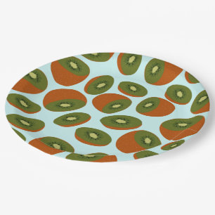 Kiwifruit Pattern Paper Plate