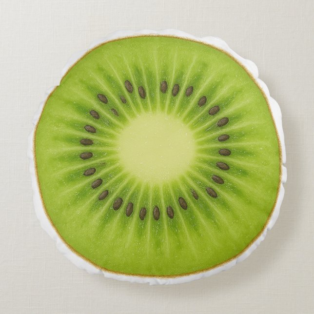 Kiwifruit Round Pillow (Front)