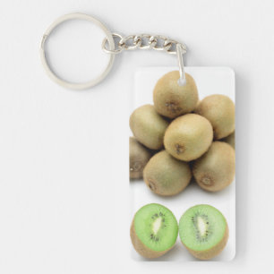 Kiwis still life key ring