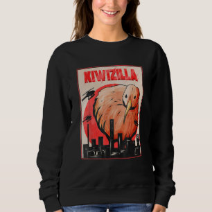 Kiwizilla - Funny Kiwi Bird & New Zealand Design Sweatshirt