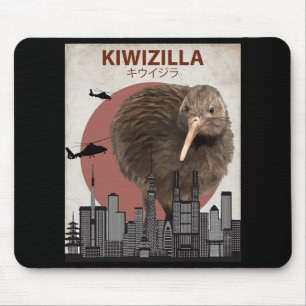Kiwizilla Funny Kiwi New Zealand Bird Lovers Gift  Mouse Mat