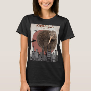 Kiwizilla Funny Kiwi New Zealand Bird Lovers Gift T-Shirt