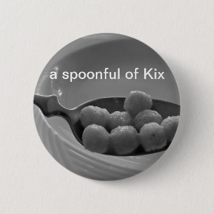 Kix cereal 6 cm round badge