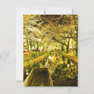 "Kiyamachi Street in Sakura Glow Postcard