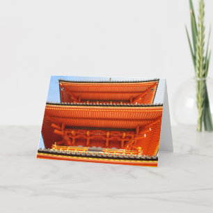 Kiyomizu-dera temple, Kyoto, Japan Card