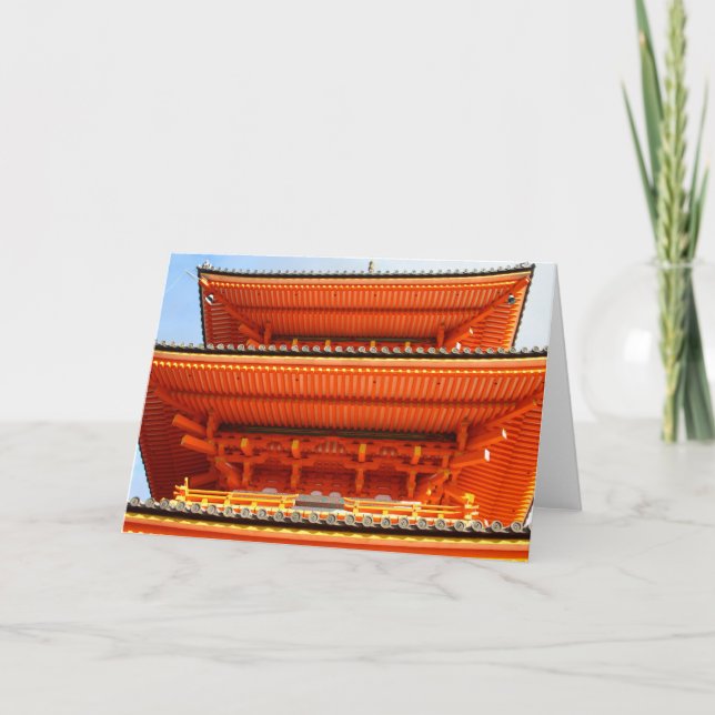 Kiyomizu-dera temple, Kyoto, Japan Card (Front)