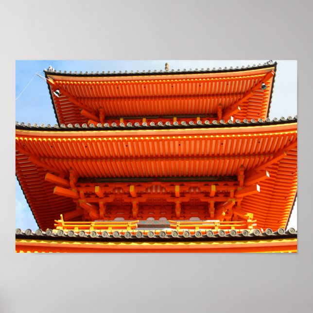 Kiyomizu-dera temple, Kyoto, Japan Poster (Front)