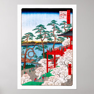 Kiyomizu Hall, Shinobazu Pond Hiroshige Fine Art Poster