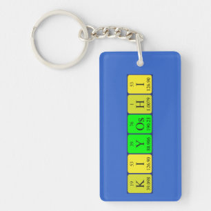 Kiyoshi periodic table name keyring