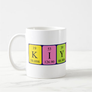 Kiyoshi periodic table name mug