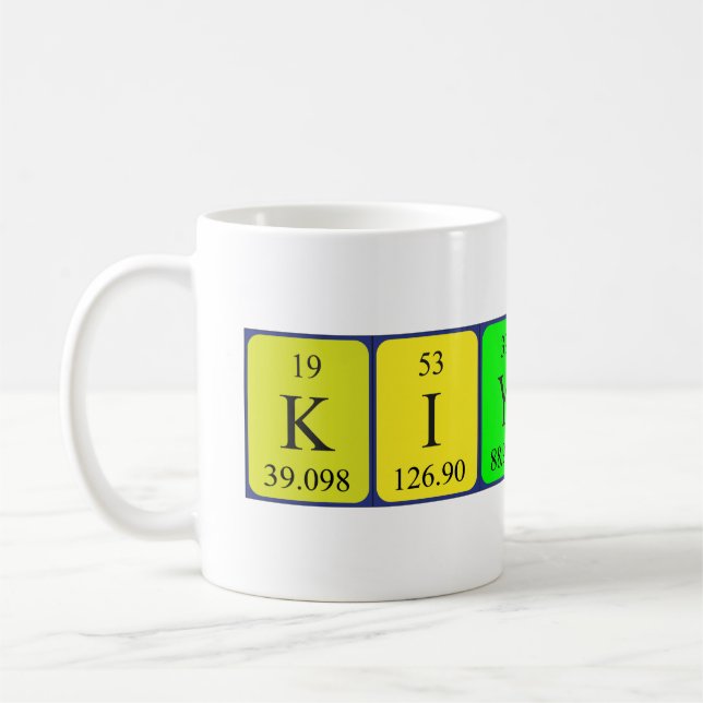 Kiyoshi periodic table name mug (Left)